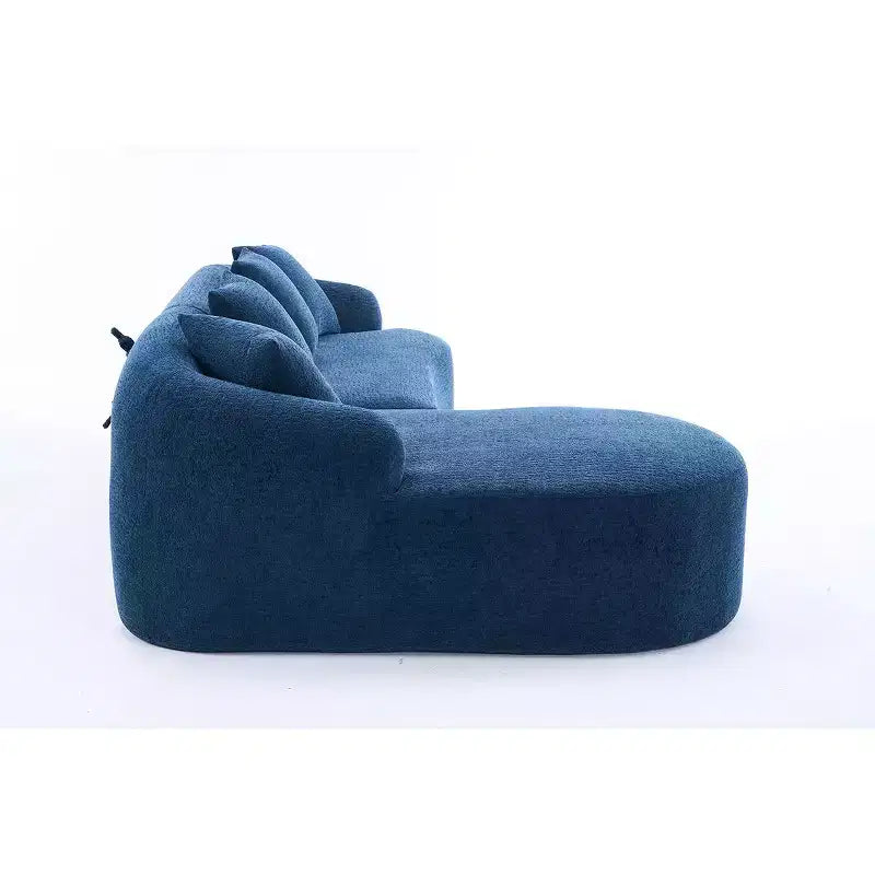 Canapé modulable en forme de L avec méridienne, canapé modulable en chenille, canapé modulable moderne pour salon et chambre - Panipeachy