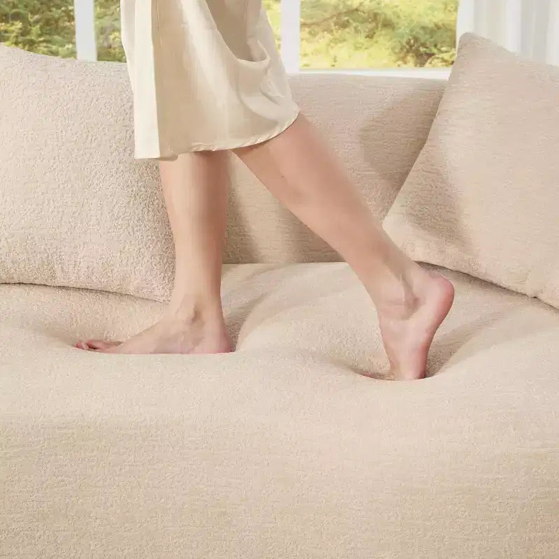 Canapé modulable en forme de L avec méridienne, canapé modulable en chenille, canapé modulable moderne pour salon et chambre - Panipeachy