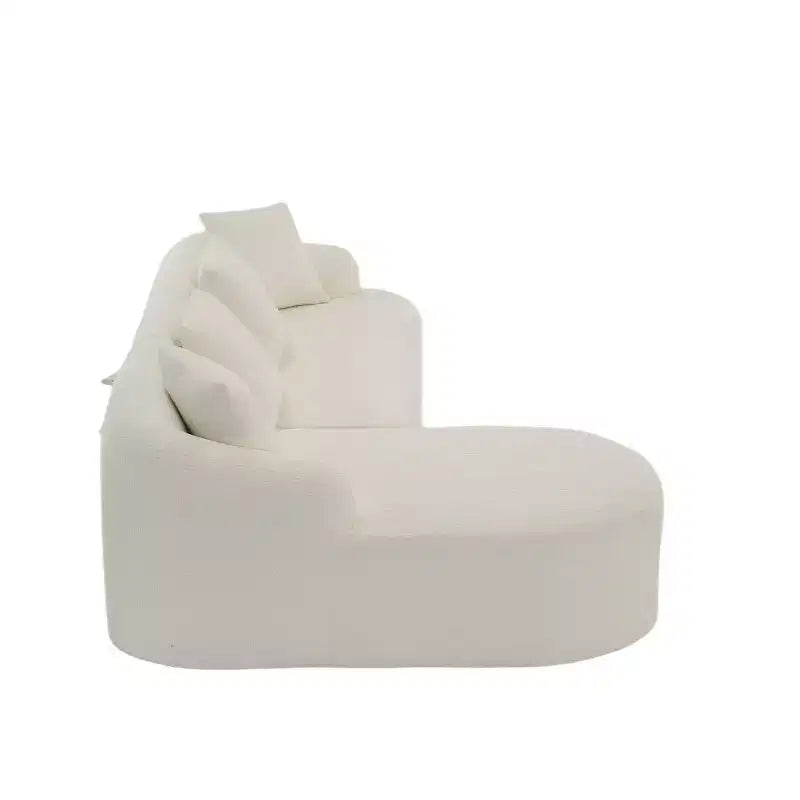 Canapé modulable en forme de L avec méridienne, canapé modulable en chenille, canapé modulable moderne pour salon et chambre - Panipeachy