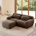 L-Shaped Modular Sectional Sofa with Ottoman, High-Density Foam, Modern Small Sectional Sofa for Living Room & Bedroom-Panipeachy