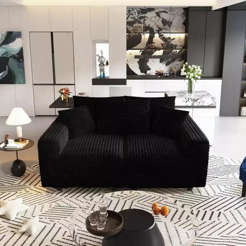 Canapé Sectionnel Modulable Convertible, Canapé Profond avec Coussins Moelleux, Canapé Nuage Moderne pour Salon, Chambre ou Appartement-Panipeachy