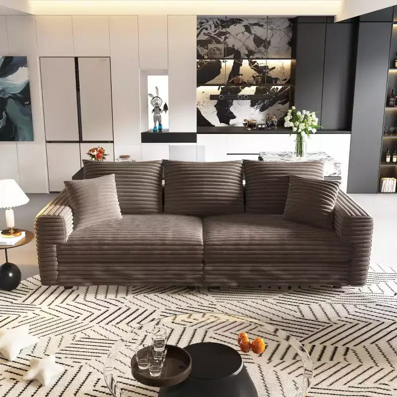 Canapé Sectionnel Modulable Convertible, Canapé Profond avec Coussins Moelleux, Canapé Nuage Moderne pour Salon, Chambre ou Appartement-Panipeachy