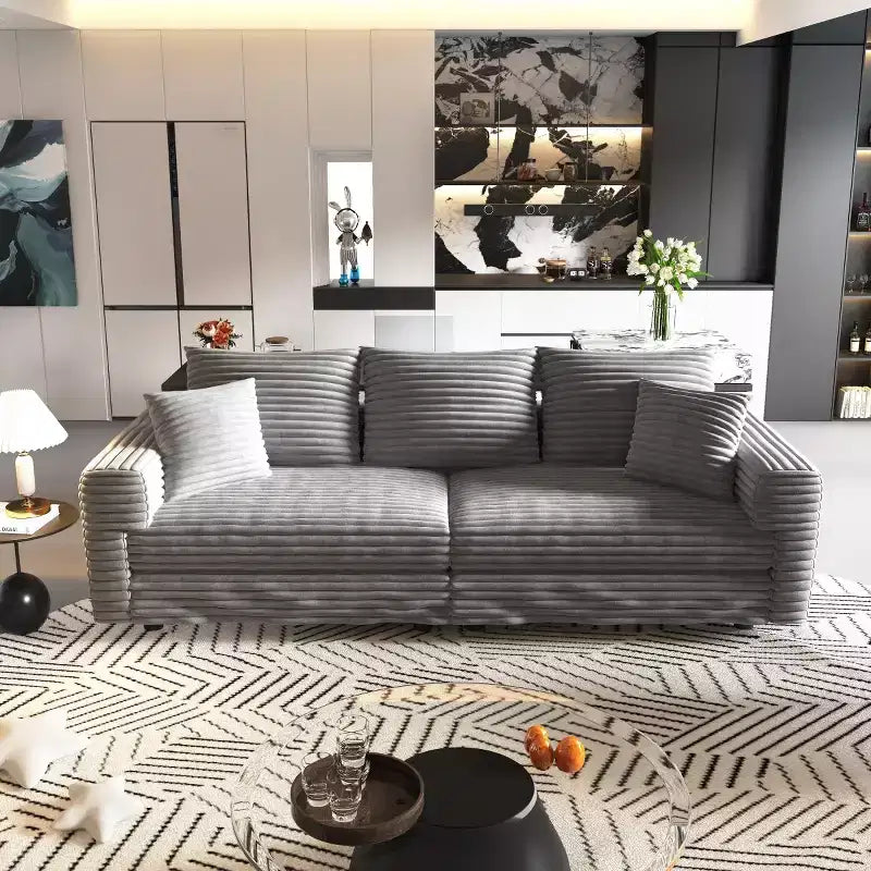 Canapé Sectionnel Modulable Convertible, Canapé Profond avec Coussins Moelleux, Canapé Nuage Moderne pour Salon, Chambre ou Appartement-Panipeachy