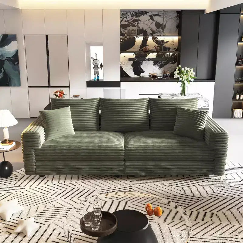 Canapé Sectionnel Modulable Convertible, Canapé Profond avec Coussins Moelleux, Canapé Nuage Moderne pour Salon, Chambre ou Appartement-Panipeachy