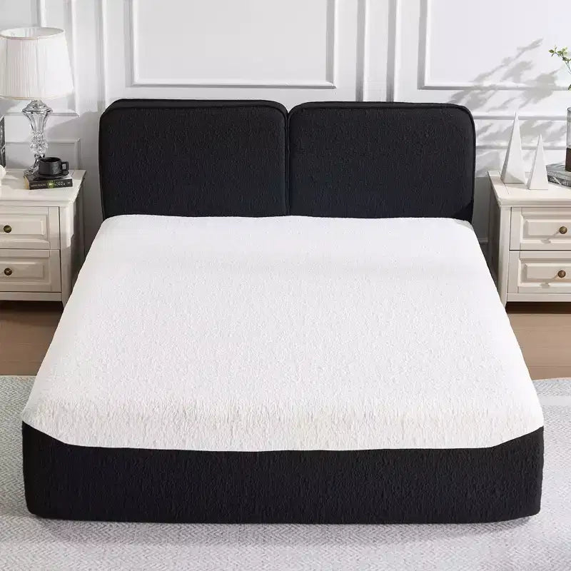 Bestier Compressed Bed with No Assembly Required, 3-Step Setup & Knitted Fabric Design, 88x60x33 inch