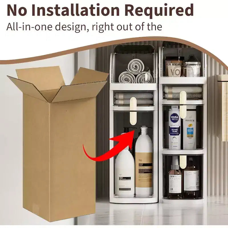 Meuble de rangement ultra-fin à roulettes - Organisateur étroit et mince à 3 niveaux pour petits espaces, tiroirs transparents, ABS+PP étanche et robuste