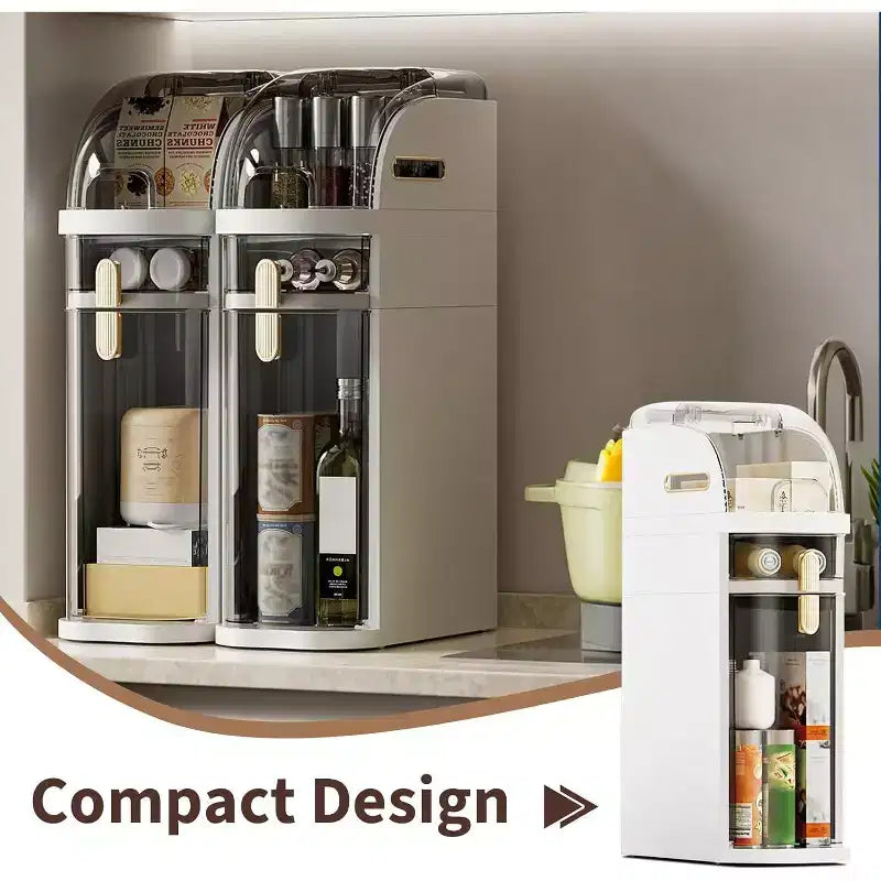 Meuble de rangement ultra-fin à roulettes - Organisateur étroit et mince à 3 niveaux pour petits espaces, tiroirs transparents, ABS+PP étanche et robuste