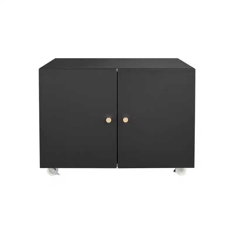 Meuble d'imprimante COZONY avec rangement, table d'imprimante 3D robuste, étagère réglable, double porte, sur roulettes, table pour télécopieur en métal pour bureau à domicile