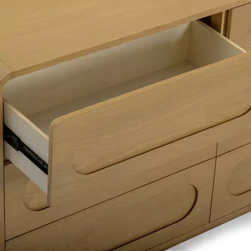 Teamson Home Tenley Commode moderne en bois à 6 tiroirs, armoire de rangement avec tiroirs à ouverture par pression