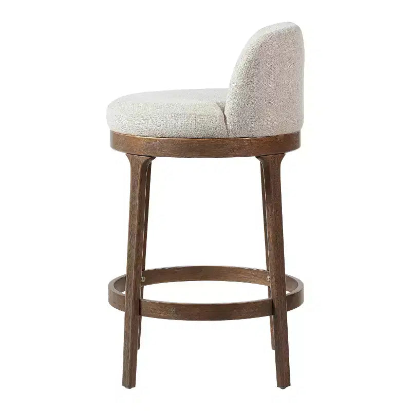 Tabourets de bar rembourrés Christopher Knight Home Shinji en hévéa (lot de 2)
