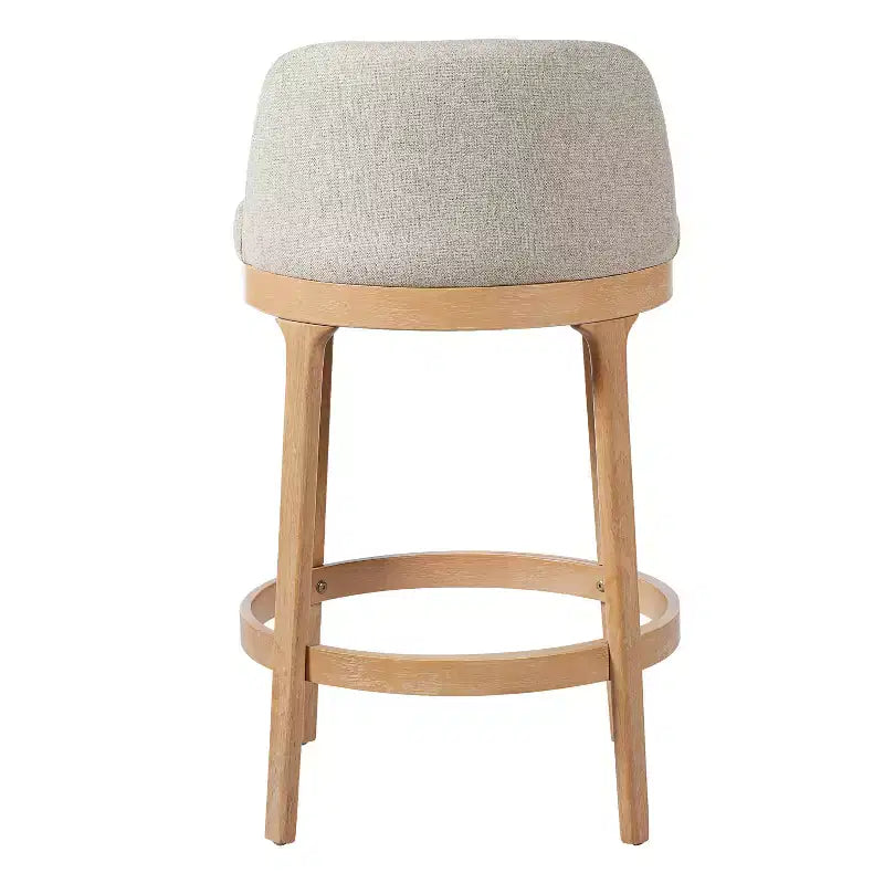 Tabourets de bar rembourrés Christopher Knight Home Shinji en hévéa (lot de 2)