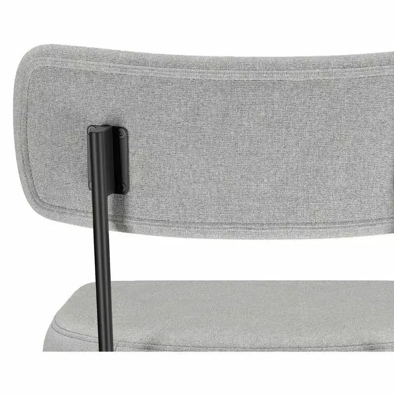 Tabouret de comptoir pivotant Meredith Contemporary Modern (ensemble de 2) en polyester lin