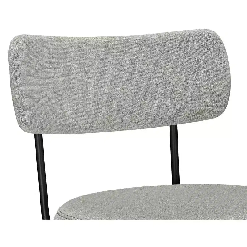 Tabouret de comptoir pivotant Meredith Contemporary Modern (ensemble de 2) en polyester lin