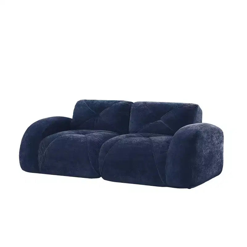 Canapé sectionnel moderne Cloud, petit canapé 2 places en tissu velours doux et éponge haute densité 32D pour salons ou appartements-Panipeachy