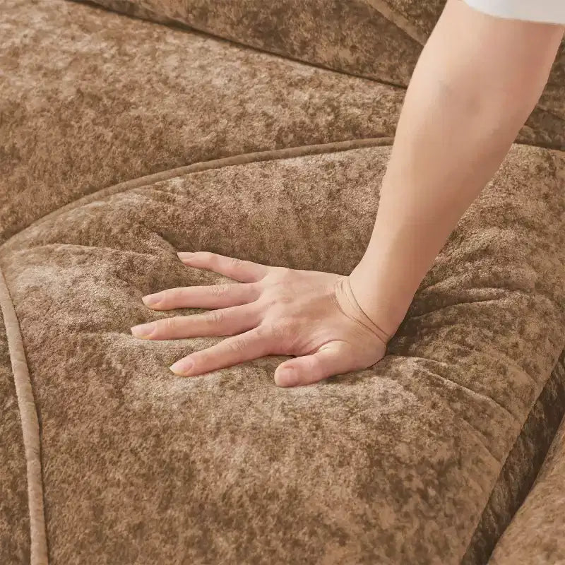 Canapé sectionnel moderne Cloud, petit canapé 2 places en tissu velours doux et éponge haute densité 32D pour salons ou appartements-Panipeachy