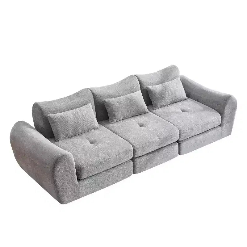 Canapé sectionnel modulaire moderne, canapé-lit pliant convertible, canapé compressé en chenille douce pour salon, chambre à coucher-Panipeachy