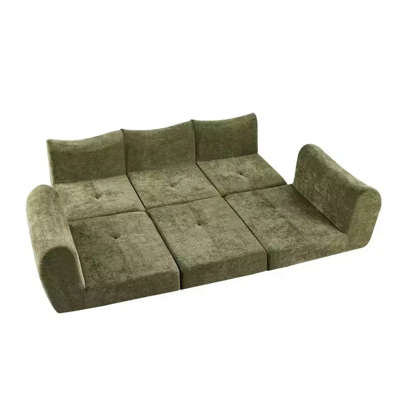 Canapé sectionnel modulaire moderne, canapé-lit pliant convertible, canapé compressé en chenille douce pour salon, chambre à coucher-Panipeachy