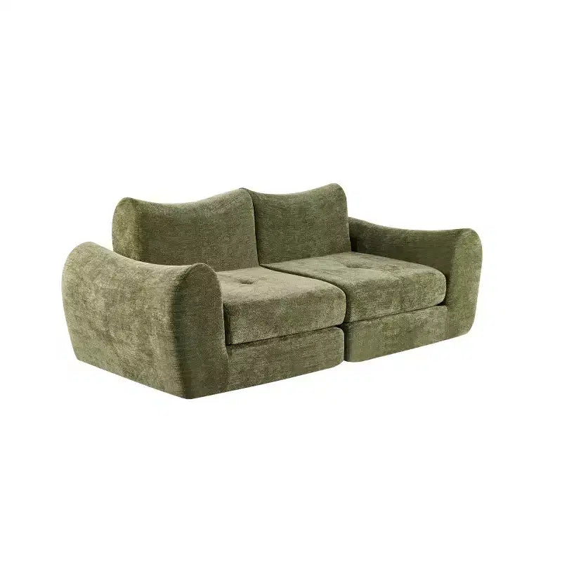 Canapé sectionnel modulaire moderne, canapé-lit pliant convertible, canapé compressé en chenille douce pour salon, chambre à coucher-Panipeachy