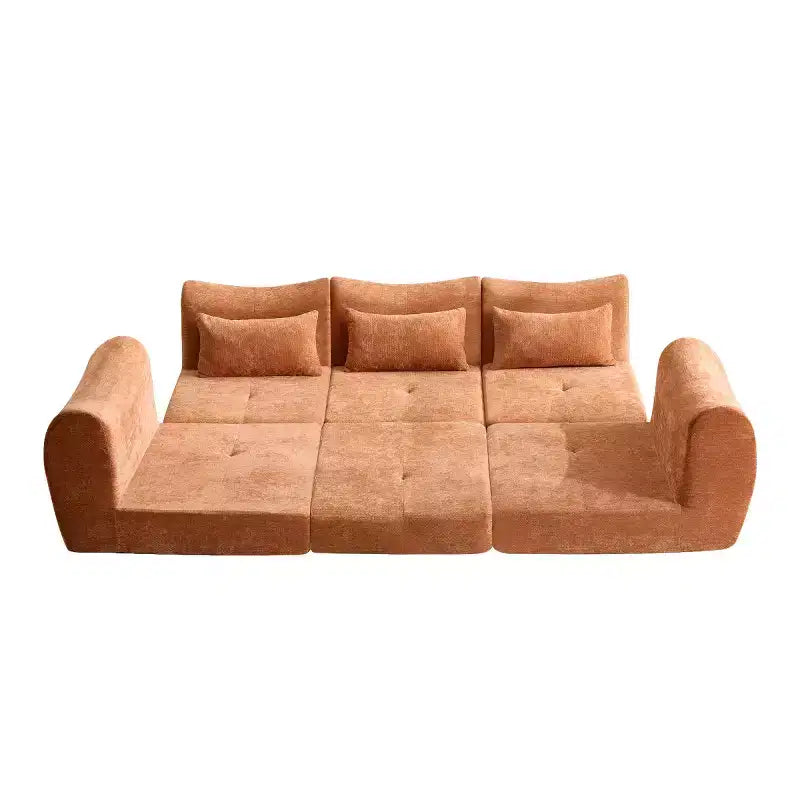 Canapé sectionnel modulaire moderne, canapé-lit pliant convertible, canapé compressé en chenille douce pour salon, chambre à coucher-Panipeachy