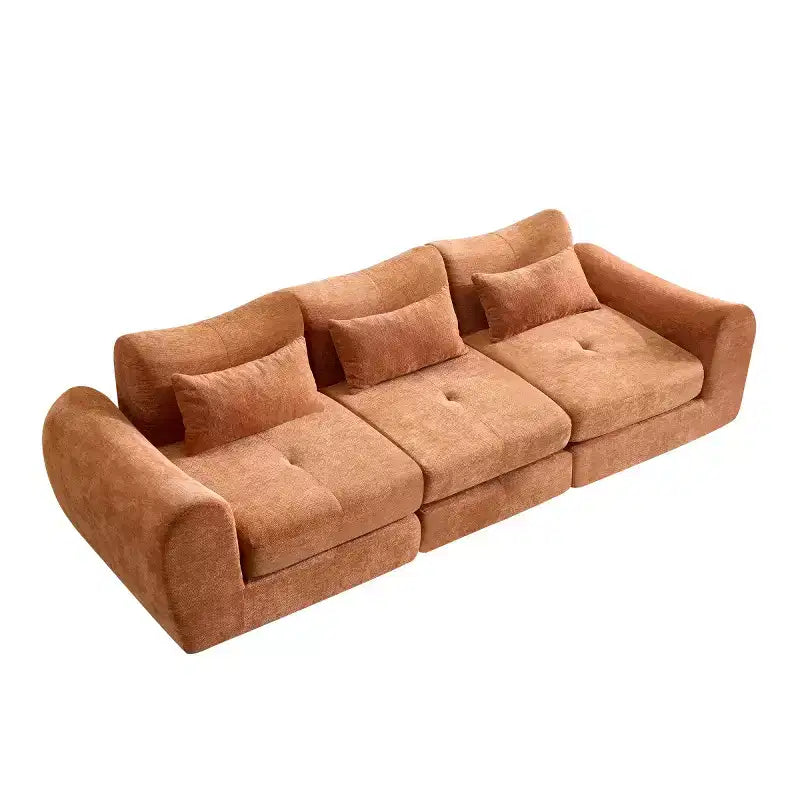 Canapé sectionnel modulaire moderne, canapé-lit pliant convertible, canapé compressé en chenille douce pour salon, chambre à coucher-Panipeachy