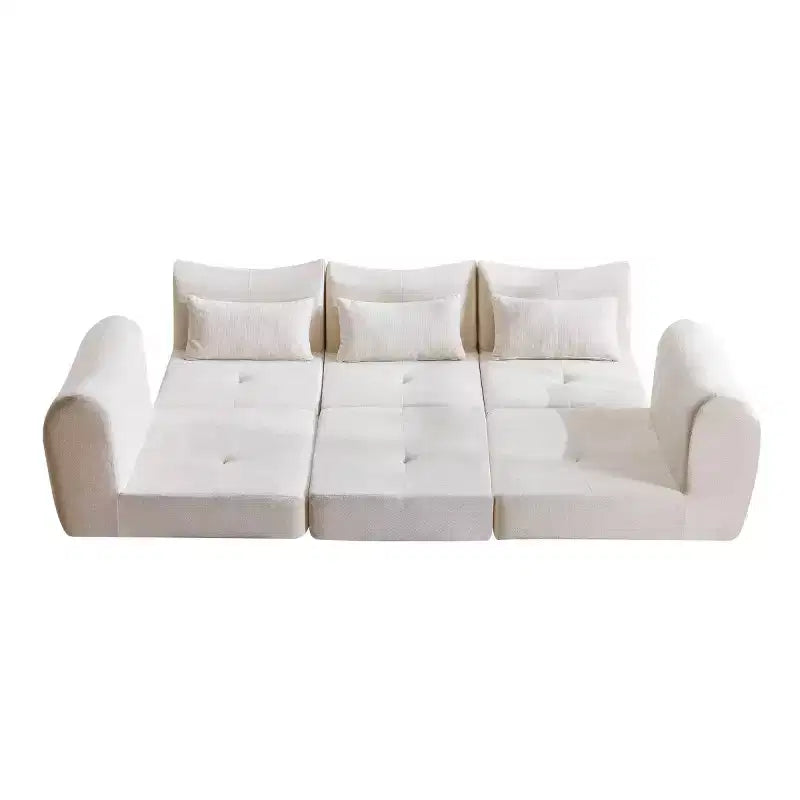 Canapé sectionnel modulaire moderne, canapé-lit pliant convertible, canapé compressé en chenille douce pour salon, chambre à coucher-Panipeachy