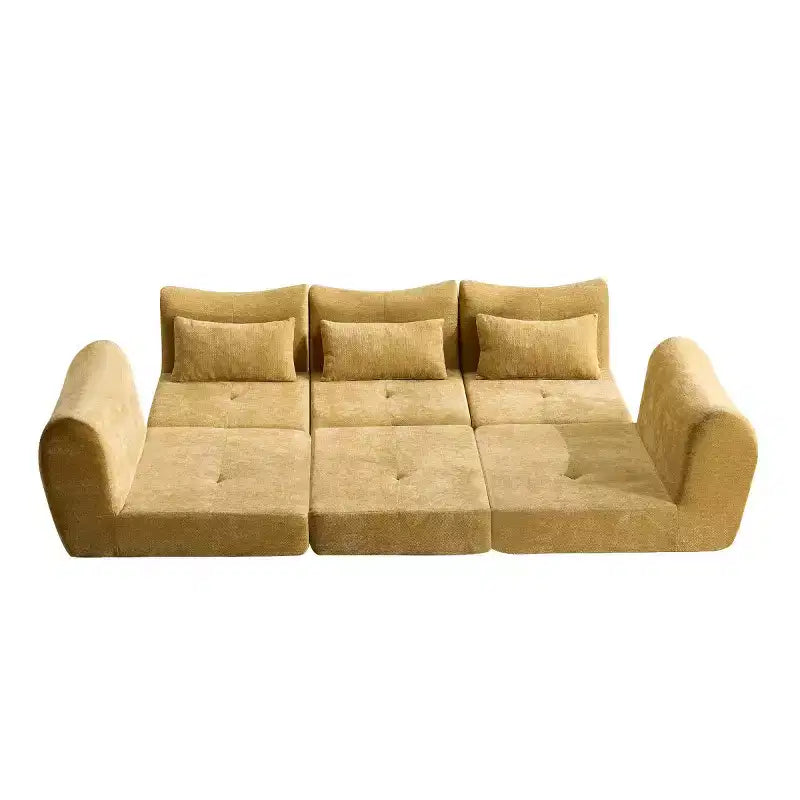 Canapé sectionnel modulaire moderne, canapé-lit pliant convertible, canapé compressé en chenille douce pour salon, chambre à coucher-Panipeachy