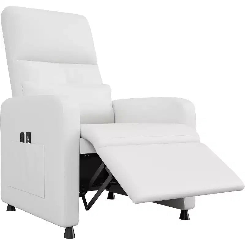 Fauteuil inclinable électrique Acekool, inclinable en cuir PU réglable avec port USB, poches latérales, canapé individuel ergonomique pour salon, cinéma maison