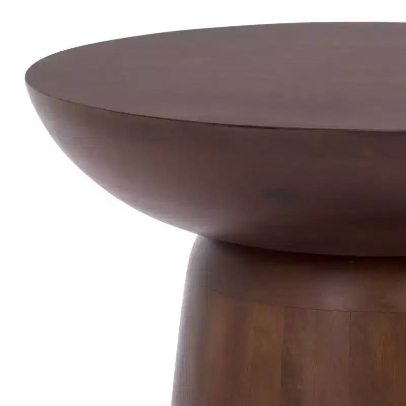 Table d'appoint ronde Zenon - ACC3260 - Marron foncé - Safavieh