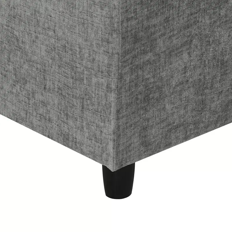 Canapé-lit modulaire 6 places en chenille Polibi avec ottoman