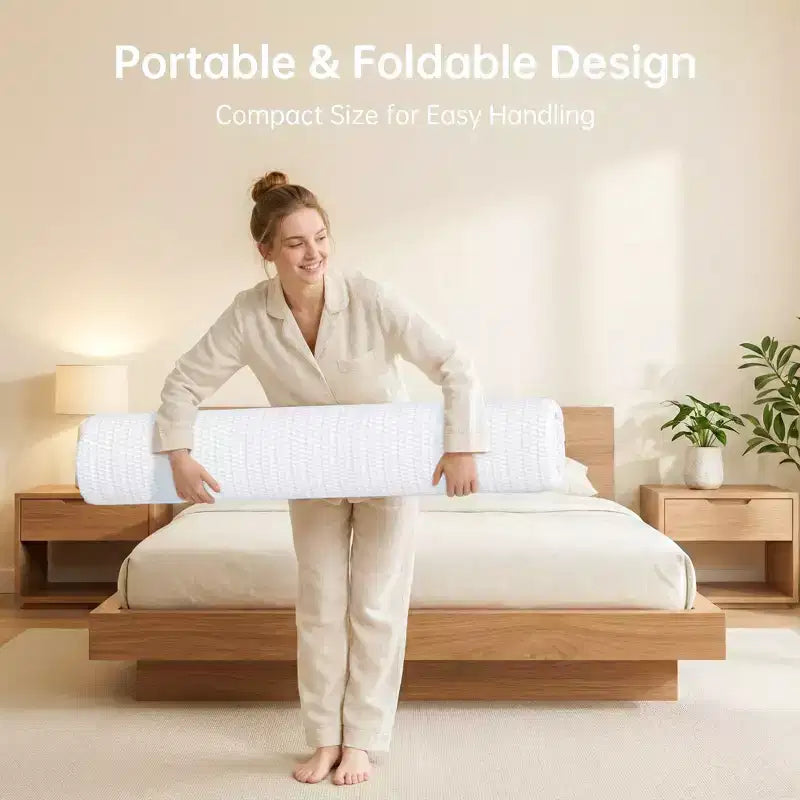 Matelas EHMKNP 12 pouces Queen Size pour adulte adolescent, matelas en mousse à mémoire de forme rafraîchissant, housse amovible et lavable, fermeté moyenne