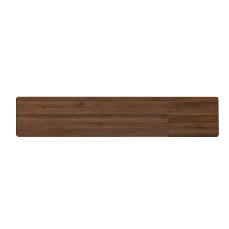 Meuble TV de 78 po pour téléviseurs jusqu'à 85 po, Console TV cannelée, Meuble TV en noyer, Meuble de divertissement avec porte à ouverture et fermeture amorties-ModernLuxe