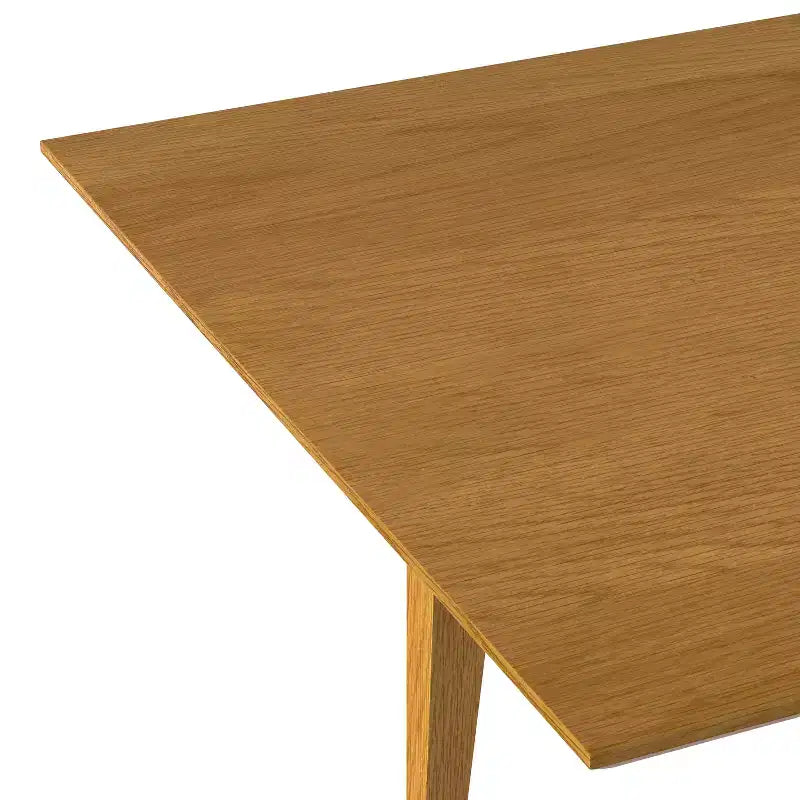 Table à manger extensible rectangulaire contemporaine Fairway 60-76 pouces x 36 pouces