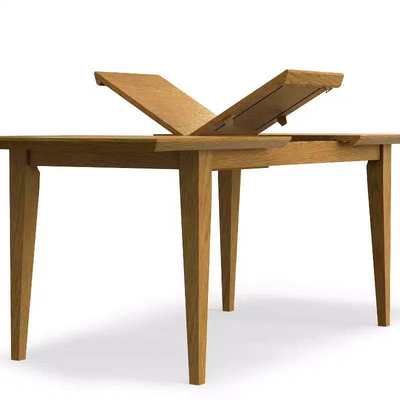 Table à manger extensible rectangulaire contemporaine Fairway 60-76 pouces x 36 pouces