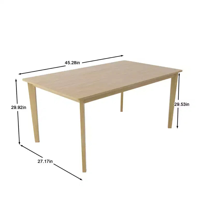 MAYEERTY Table à manger rectangulaire couleur bois originale, table multifonctionnelle simple scandinave pour la maison et le bureau