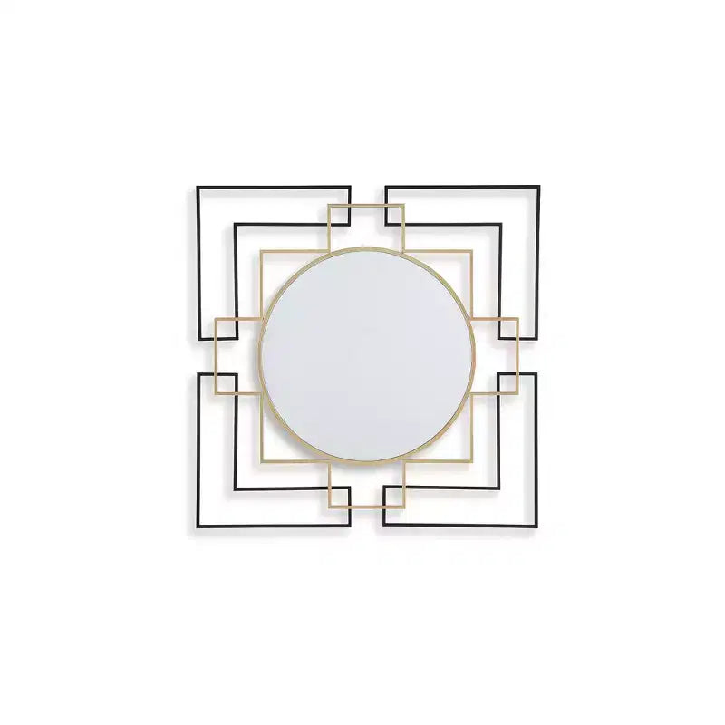 Miroir mural d'appoint contemporain Oceanal de Signature Design by Ashley avec cadre carré