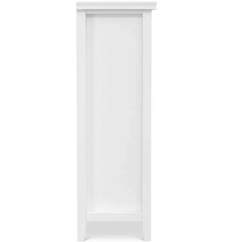 Meuble de rangement Stratford en bois massif de 48 po x 57 po, transitoire, 12 casiers, blanc