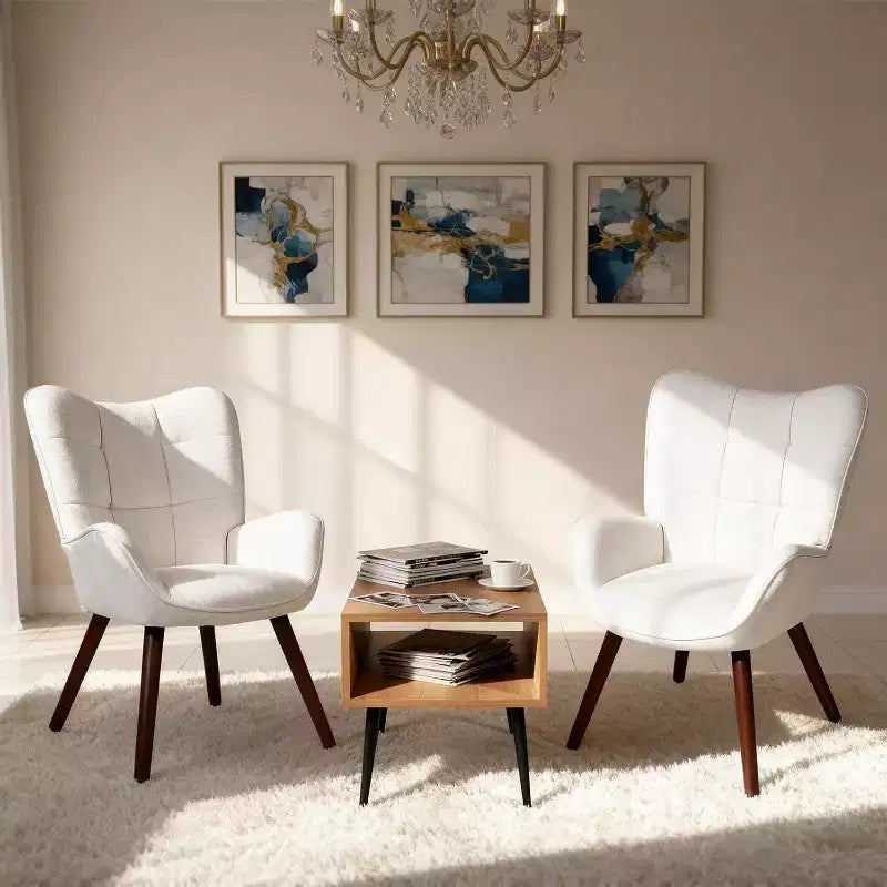 Chaise de salle à manger moderne Acekool, chaise d'appoint mi-siècle en similicuir avec pieds en métal et dossier pour salle à manger, cuisine