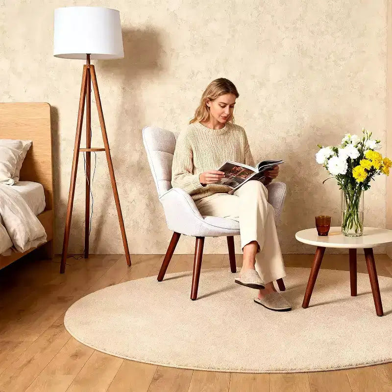 Chaise de salle à manger moderne Acekool, chaise d'appoint mi-siècle en similicuir avec pieds en métal et dossier pour salle à manger, cuisine