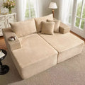 HOMLUX No Assembly Sectional Sofa with High Density Foam and Comfortable Seating, Stardard Plush Couch