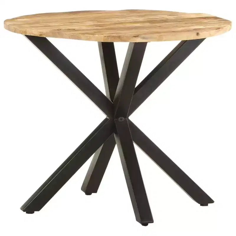 vidaXL Table d'appoint Ronde Table de Salon Table Basse en Bois Massif