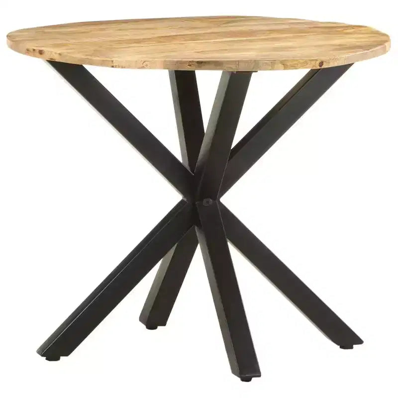 vidaXL Table d'appoint Ronde Table de Salon Table Basse en Bois Massif