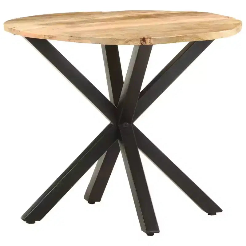 vidaXL Table d'appoint Ronde Table de Salon Table Basse en Bois Massif