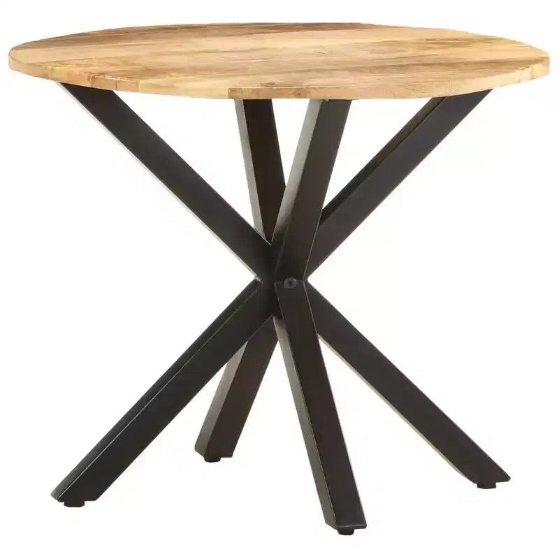 vidaXL Table d'appoint Ronde Table de Salon Table Basse en Bois Massif