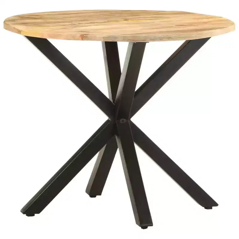 vidaXL Table d'appoint Ronde Table de Salon Table Basse en Bois Massif