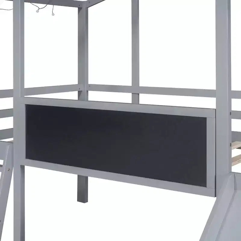 Lit superposé Bellemave avec étagères de rangement et tiroirs, lits superposés en métal avec panneau perforé, sans bruit pour enfants, adolescents et adultes