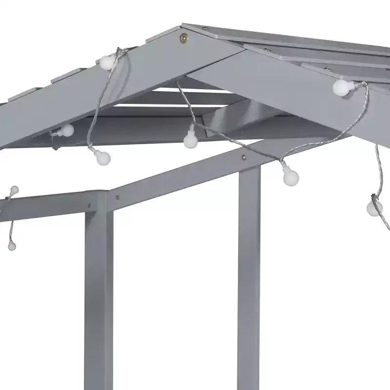 Lit superposé Bellemave avec étagères de rangement et tiroirs, lits superposés en métal avec panneau perforé, sans bruit pour enfants, adolescents et adultes