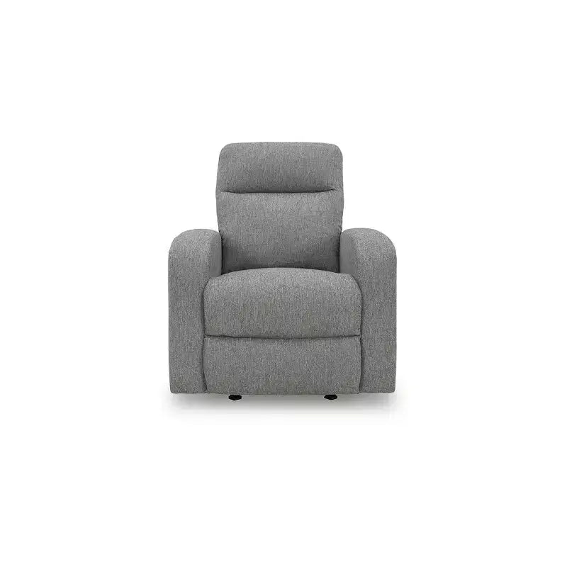 Signature Design by Ashley Carrigan Lane - Fauteuil inclinable à bascule, à tirette, gris argenté