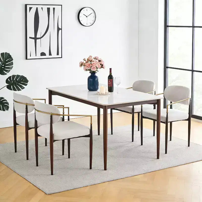 Christopher Knight Home Felicia Chaises de salle à manger modernes rembourrées (Lot de 4)