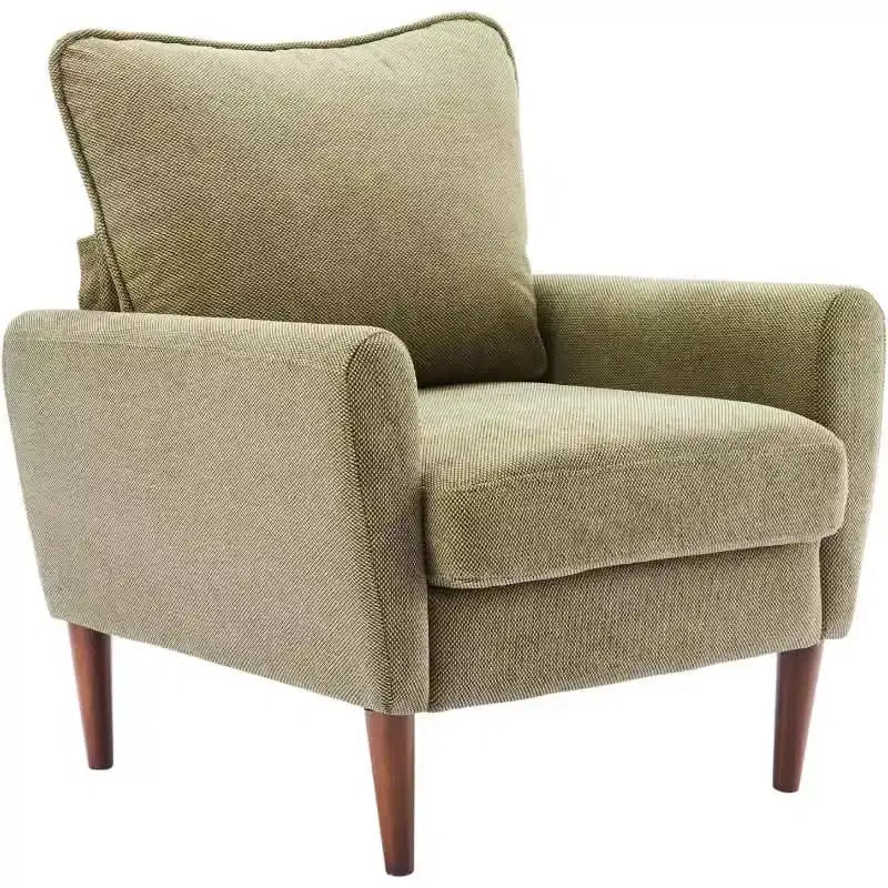 MAYEERTY Fauteuil de Lecture Moderne et Confortable, Siège Rembourré, Pieds en Bois Massif, Fauteuil Sofa Simple et Large