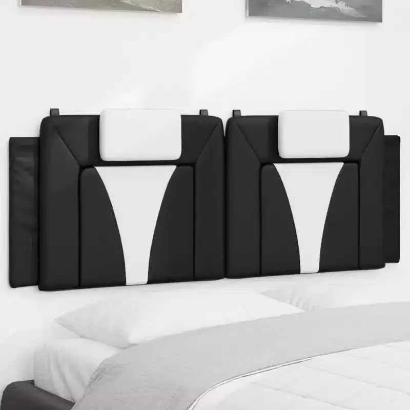 vidaXL Coussin de Tête de Lit Suspendu Rembourré Oreiller Dossier Chambre Similicuir